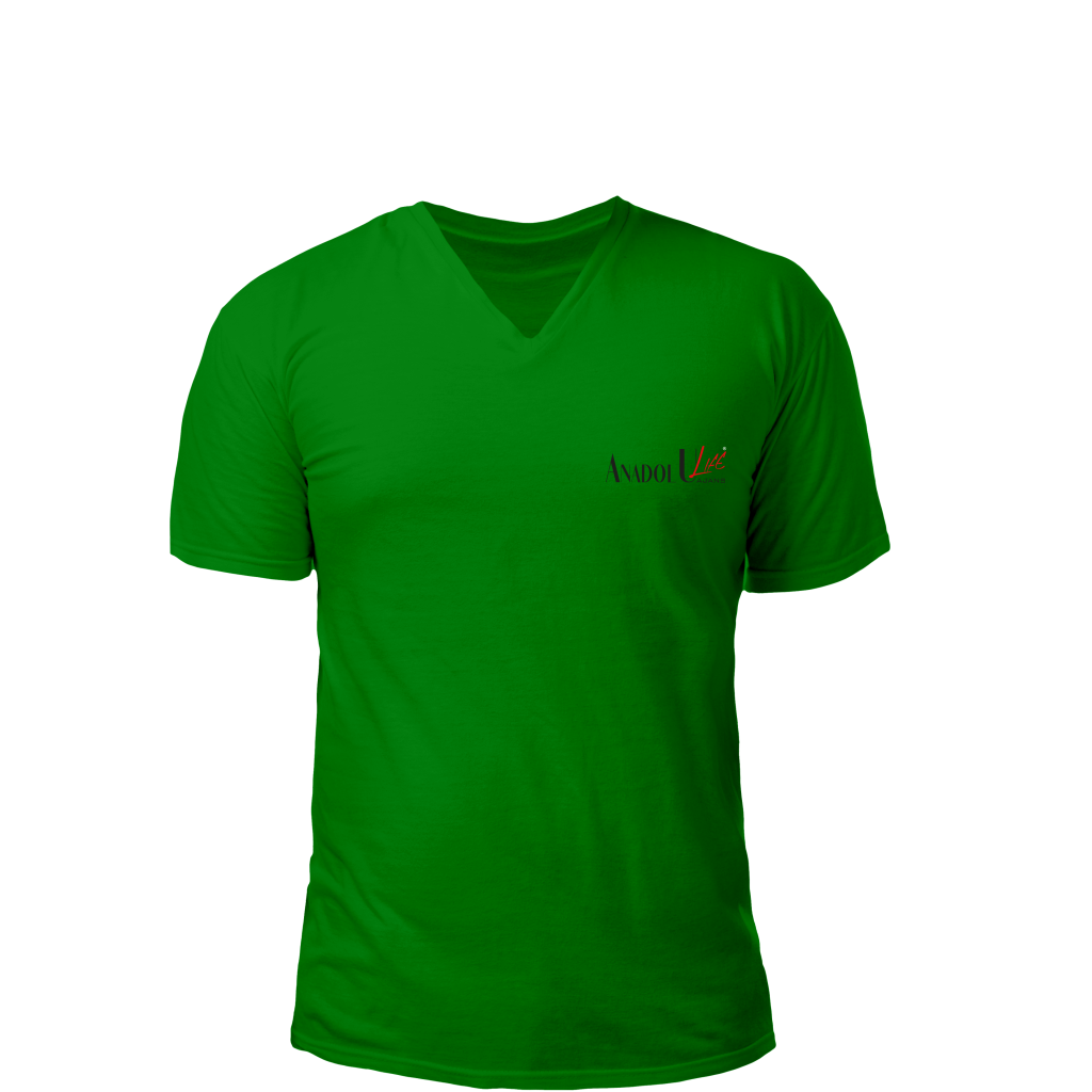 V Yaka T-Shirt Yeşil