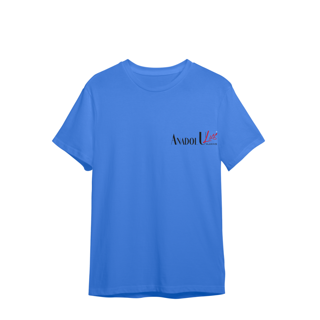 0 Yaka T-Shirt Mavi