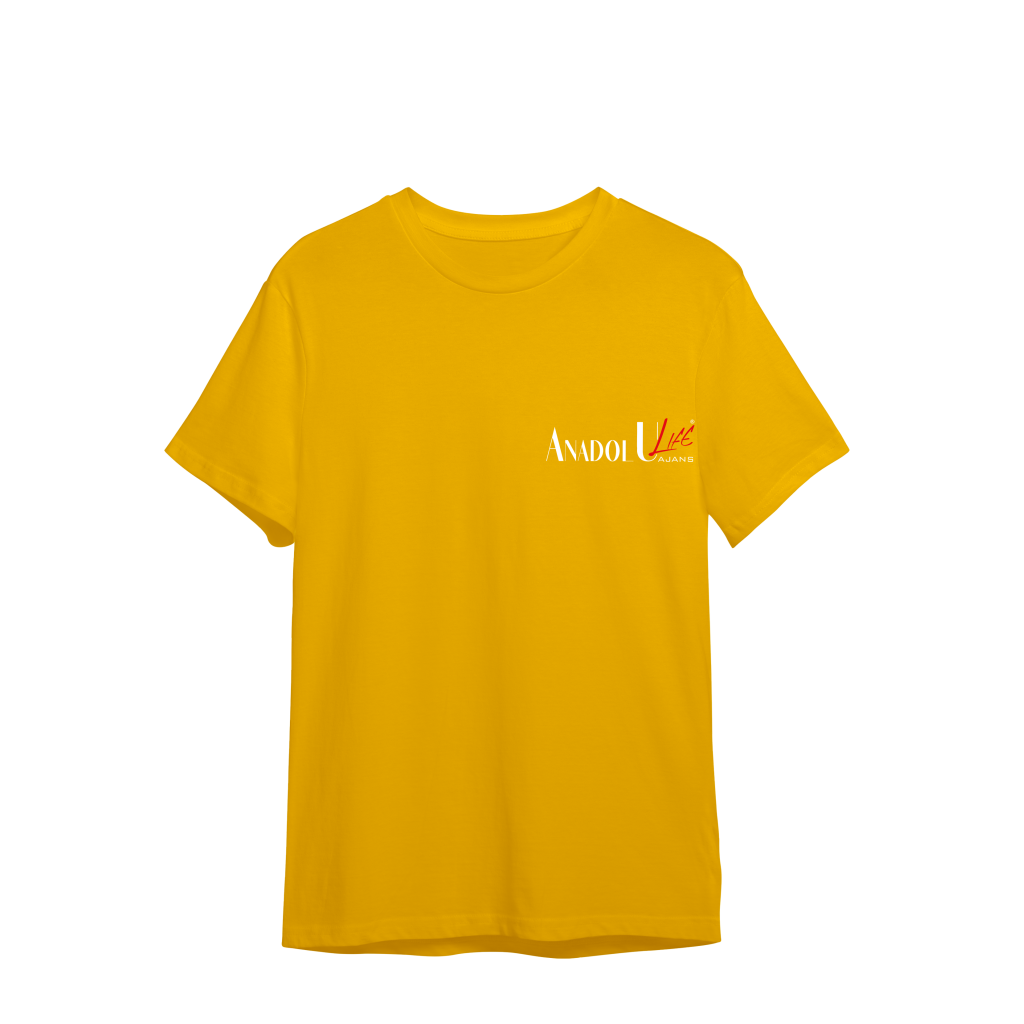 0 Yaka T-Shirt Sarı