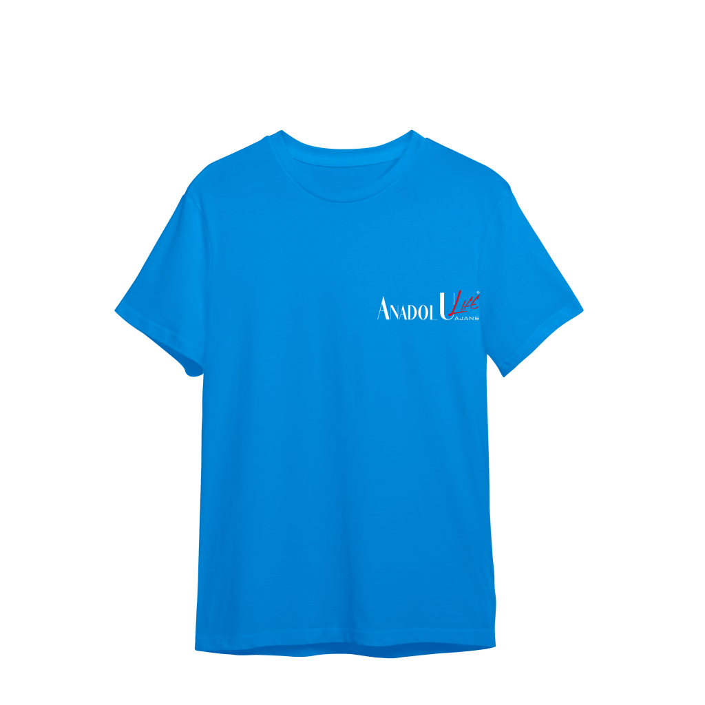 0 Yaka T-Shirt Turkuaz Mavi